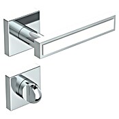 Diamond Doors WC-Türgarnitur (Türstärke: 40 - 45 mm, Schlitzkopf/Olive SK/OL, Chrom)