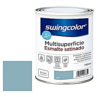 swingcolor Esmalte de color Multisuperficie (Lago, 750 ml, Satinado)