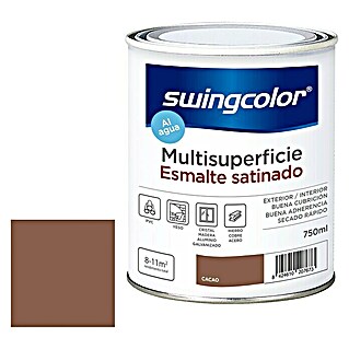 swingcolor Esmalte de color Multisuperficie (Cacao, 750 ml, Satinado)