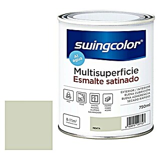swingcolor Esmalte de color Multisuperficie (Menta, 750 ml, Satinado)
