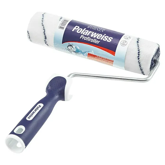 SCHÖNER WOHNEN-Farbe Profi-Farbroller Polarweiß - Breite Walze: 25 cm, Bügelstärke: 8 mm - Farbwoller "Polarweiss Profiroller" mit blauem Griff. Ideal für gleichmäßige Farbaufträge und glatte Oberflächen.