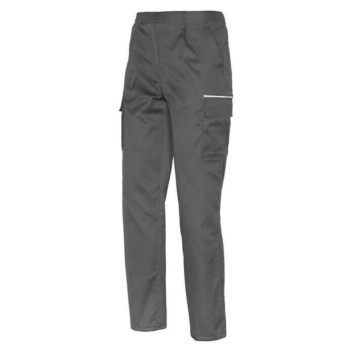 Industrial Starter Pantalones de trabajo Euromix (XL, Gris, 65% poliéster y 35% algodón)
