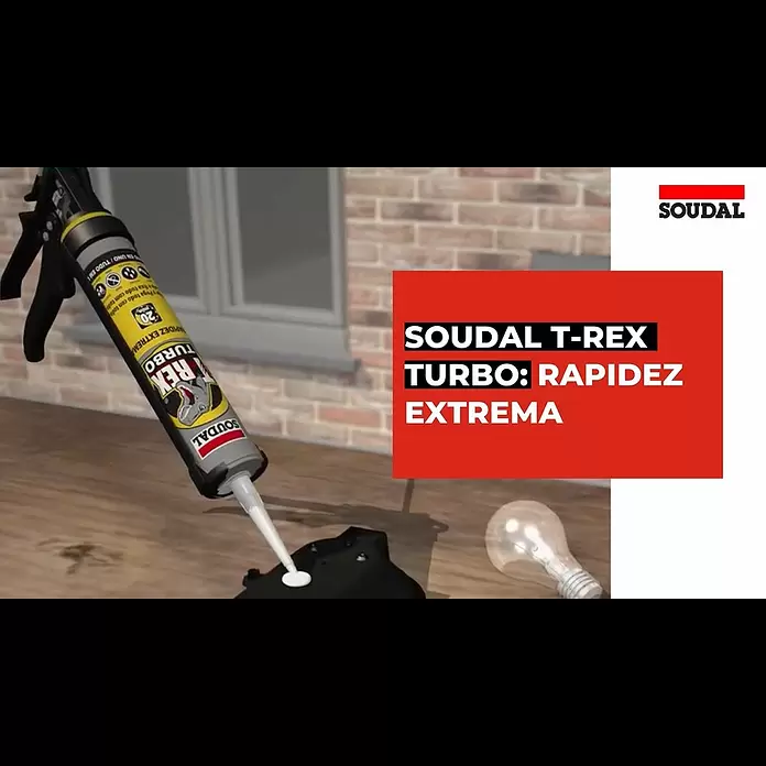 Soudal Pegamento adhesivo T-Rex Turbo - 125 ml - T-Rex Turbo