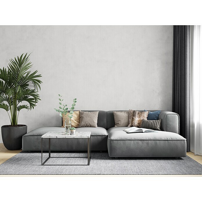 Marburg Modernista Vliestapete (Weißbeige, Uni, 10,05 x 0,53 m) | BAUHAUS