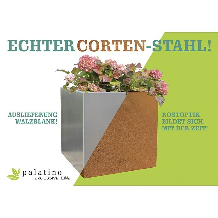 Palatino Hochbeet Urban U-Form300 x 200 x 70 cm, Cortenstahl Info