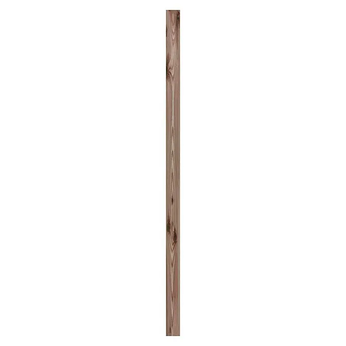 T & J Pfosten Jütland - 9 x 9 x 210 cm, Passend für: Serie Jütland & Lolland, Grün - Nahaufnahme einer Holzplanke mit Maserung und Astlöchern, ideal für Texturen oder Hintergründe.