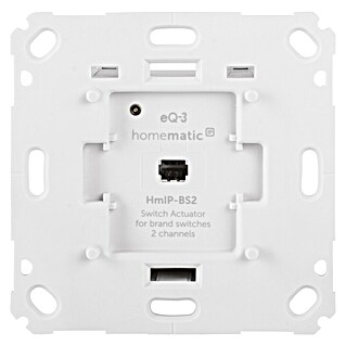 Homematic IP Interruptor remoto iluminación HmIP-BS2 (Empotrado, 37 x 71 x 71 mm)