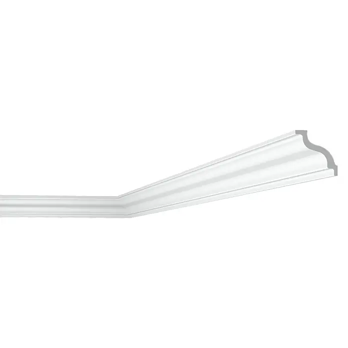 Nmc Decoflair Zierprofil Deckenleiste D9 - 1 Stk., 2 m x 70 mm x 70 mm, Extrudiertes Polystyrol (XPS) - Stuckleiste: Elegante weiße Zierleiste zur stilvollen Gestaltung von Wänden und Decken, die jedem Raum eine besondere Note verleiht.
