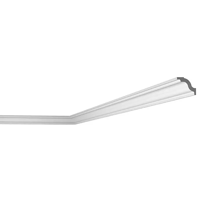 Nmc Decoflair Zierprofil Deckenleiste D7 - 2 m x 45 mm x 40 mm, Extrudiertes Polystyrol (XPS) - Detailaufnahme