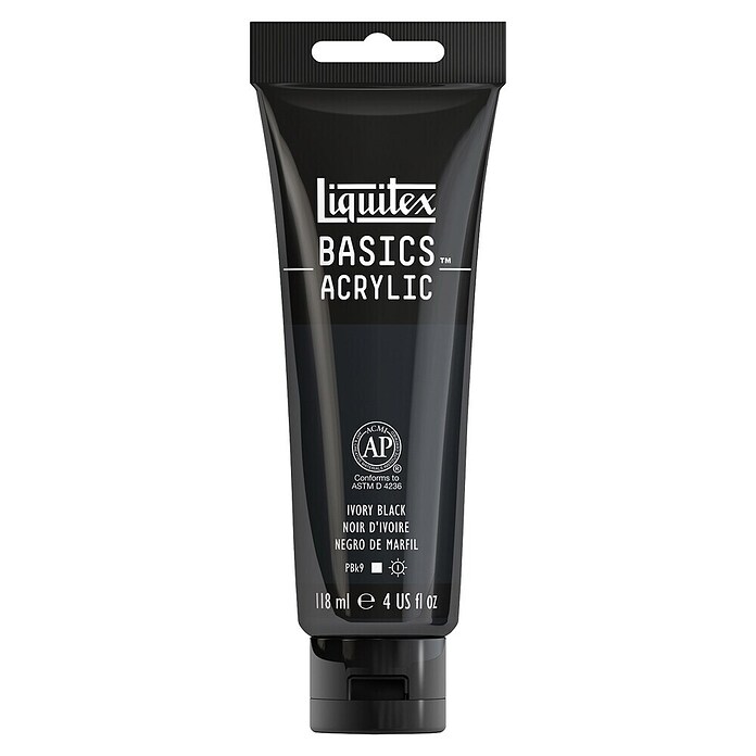 Liquitex Basics Akrilna boja (Bjelokosno crno, 118 ml, Tuba)