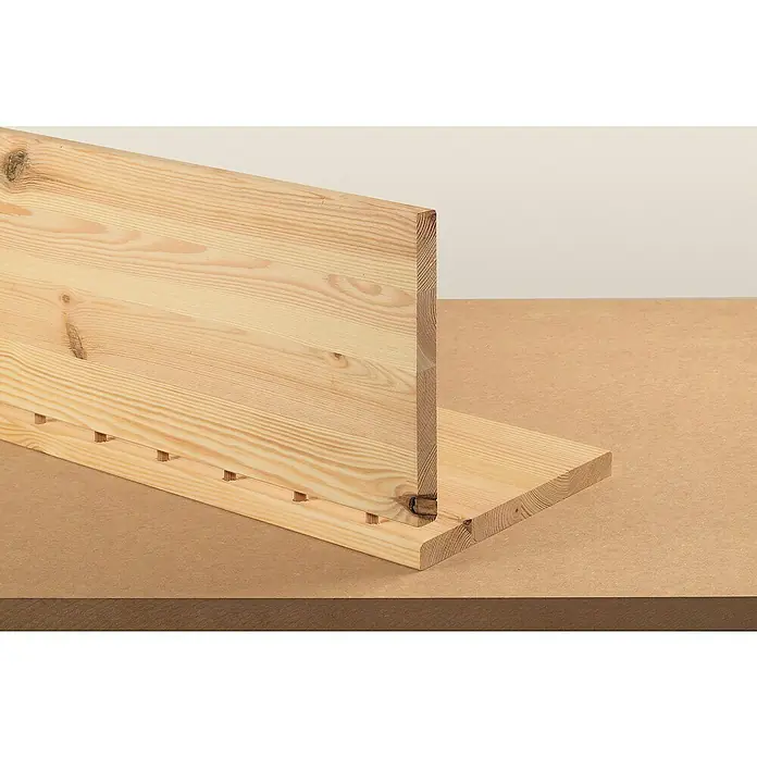 Wolfcraft Holzdübel - Ø x L: 10 x 40 mm, 30 Stk. - Holzkonstruktion mit Dübelverbindung, die die Stabilität und das natürliche Aussehen des Holzes hervorhebt.