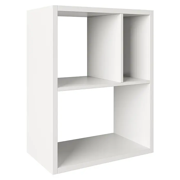 Phönix Fortuna Raumteiler - H x B x T: 57,9 x 75,1 x 34 cm, Weiß - Weißes Regal mit 3 Fächern, ideal für Bücher und Deko. Das schlichte Design passt perfekt in jedes Zimmer und bietet viel Stauraum.