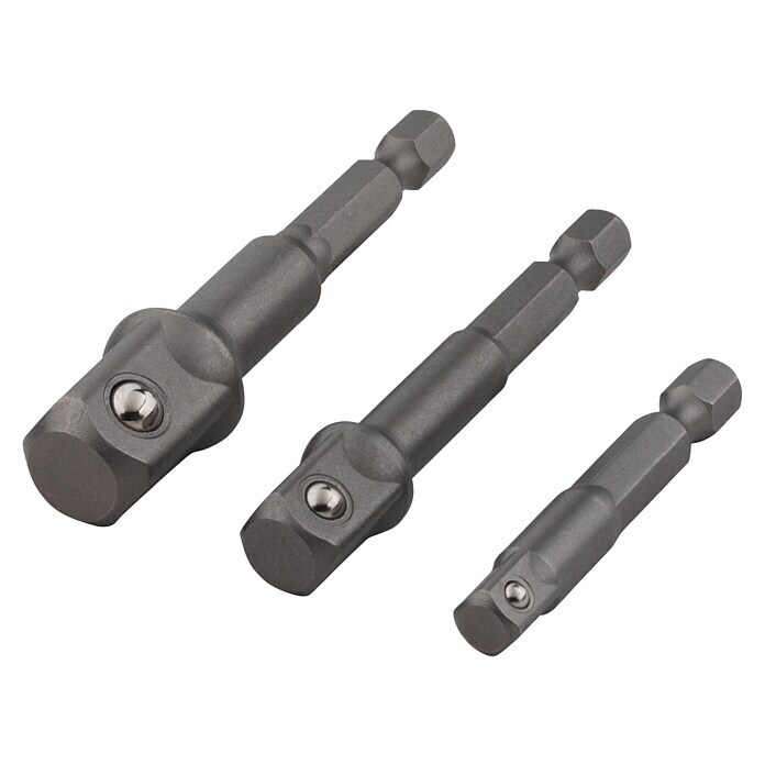 Wolfcraft Stecknuss-Adapter-Set3 -tlg. Diagonal View