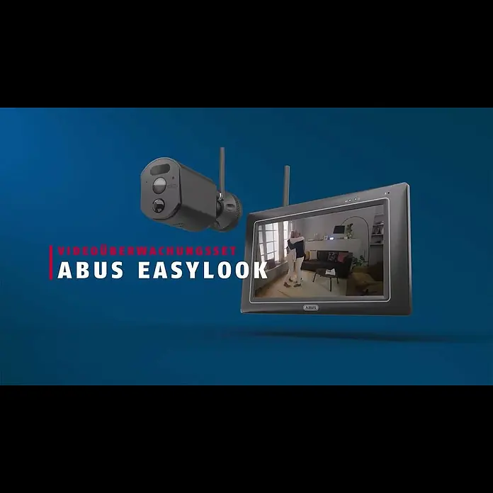 Abus Überwachungskamera-Set PPDF17000 Easy-Look Basic - L x B x H: 32 x 199 x 123 mm - ABUS EasyLook BasicSet: Videoüberwachung für dein Zuhause – ohne Internet, WLAN, Computer oder Handy