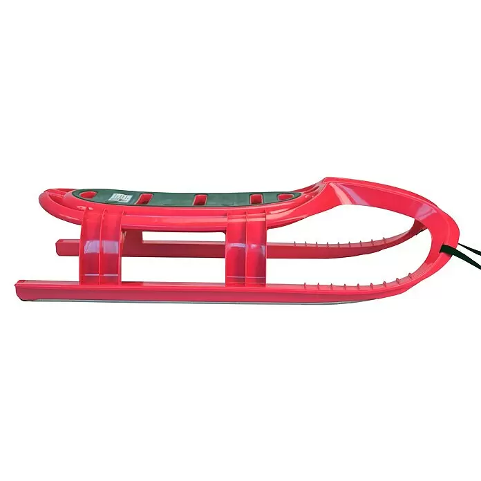 KHW Schlitten Snow Tiger - L x B: 105 x 47 cm, Belastbarkeit: 60 kg, Kunststoff, Pink - Rechte Seitenansicht