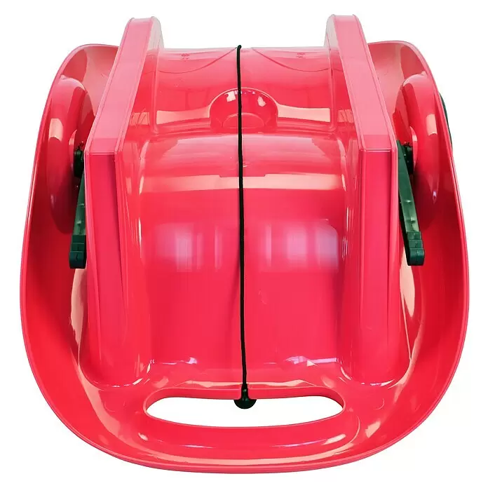 KHW Schlitten Snow Flipper - L x B: 98,5 x 51 cm, Belastbarkeit: 70 kg, Kunststoff, Anthrazit - Ansicht von unten