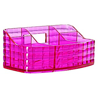 Diaqua Ablagebox Glady (L x B x H: 18,5 x 10,5 x 7,5 cm, Kunststoff, Pink-Transparent)