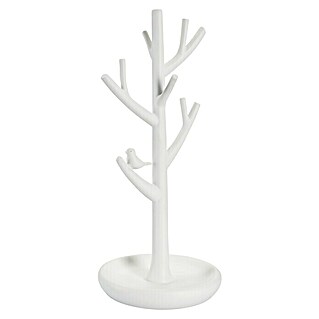 Diaqua Schmuckständer Baum (Ø x H: 12,7 x 29,5 cm, Kunststoff, Weiß)