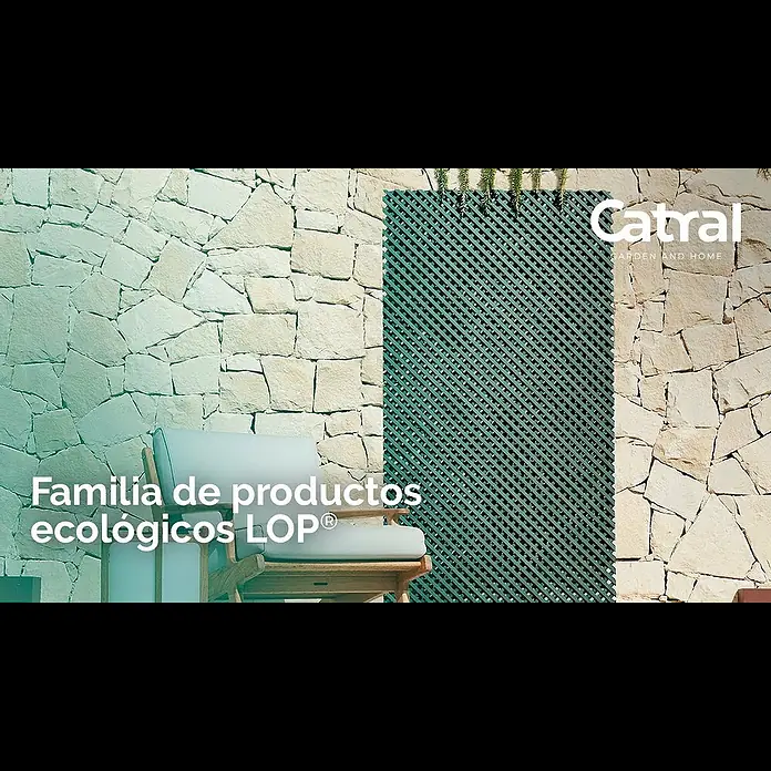 Celosía LOP - An x Al: 1 x 2 m, Marrón - Conoce la familia de producto ecológico LOP: Mimbre, Celosías, Baldosas, Bordos y Vallas