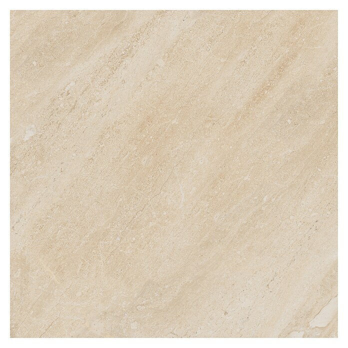 Feinsteinzeugfliese Breccia Diano80 x 80 cm, Beige, Glänzend Front View