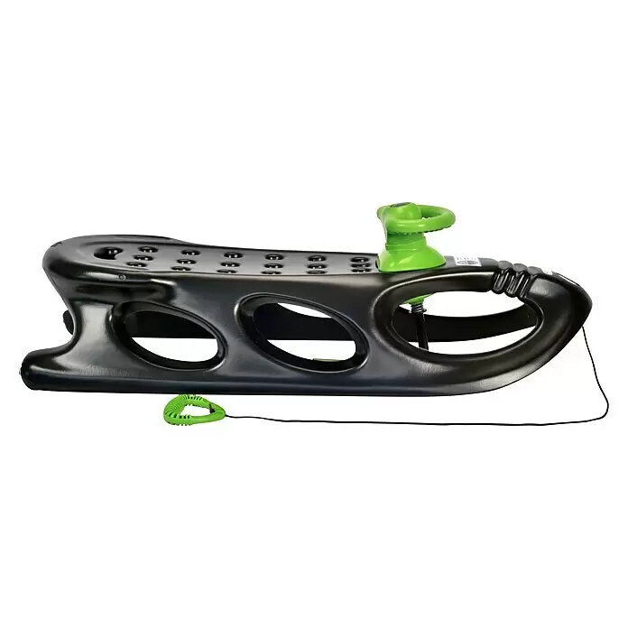 KHW Schlitten Snow Shuttle Deluxe - L x B: 110 x 47 cm, Belastbarkeit: 90 kg, Kunststoff - Rechte Seitenansicht