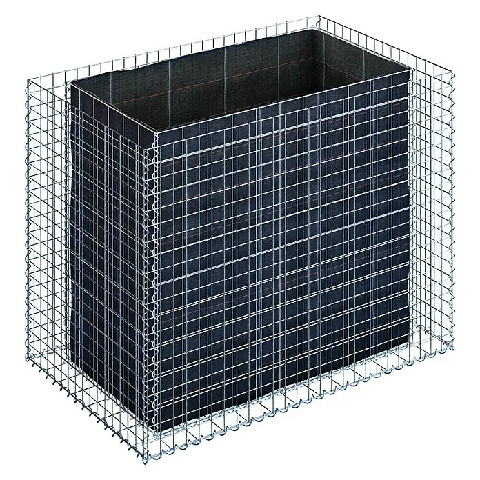 Gabiona Hochbeet MW 5x5 - 130 x 80 x 100 cm - Dieser Artikel zeigt eine Gabione: Ein Drahtkorb, der mit Steinen oder anderen Materialien gefüllt werden kann. Ideal für den Garten- und Landschaftsbau.