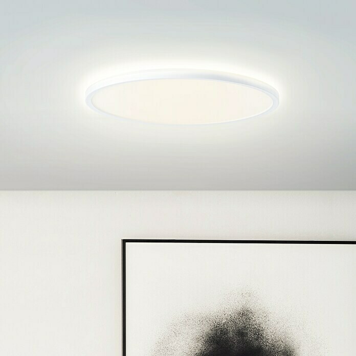 Brilliant LED-Deckenleuchte Tanida (23 W, L x B x H: 42 x 42 x 2,6 cm, Weiß,  RGBW, Rund) | BAUHAUS