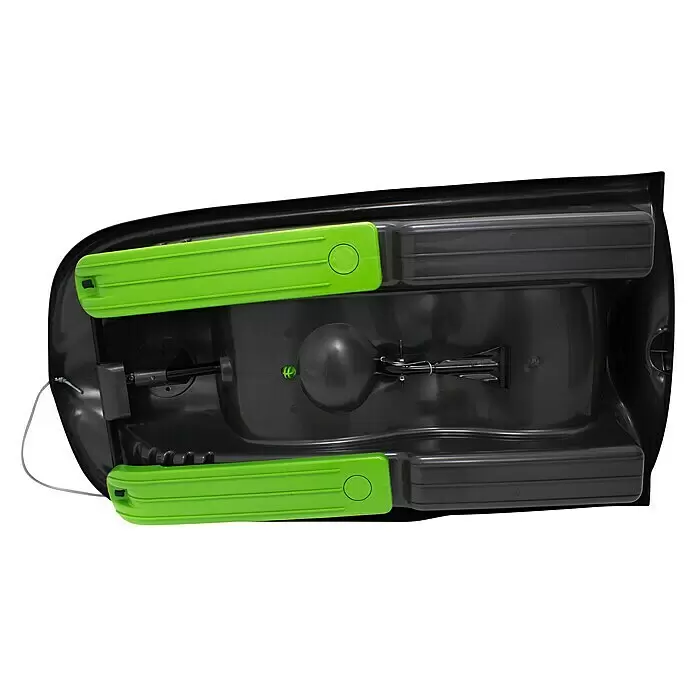 KHW Schlitten Snow Flyer - L x B: 100 x 52 cm, Belastbarkeit: 85 kg, Kunststoff, Anthrazit - Ansicht von unten