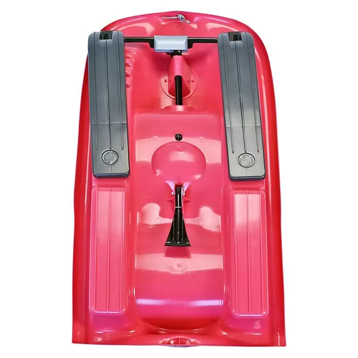 KHW Schlitten Snow Flyer - L x B: 100 x 52 cm, Belastbarkeit: 85 kg, Kunststoff, Pink - Ansicht von unten