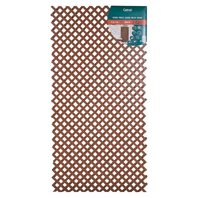 Nortene Rankgitter - 60 x 120 cm, Weide, Kunststoff - Das braune Lattenzaunelement von Catral ist ideal für den Garten oder Balkon. Es bietet Sichtschutz und eine dekorative Optik.