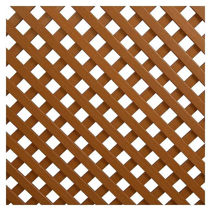 Nortene Rankgitter - 60 x 120 cm, Weide, Kunststoff - Brauner Holzgitter-Sichtschutz für Garten oder Terrasse, ideal für Rankpflanzen und zur Dekoration des Außenbereichs.