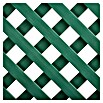 Celosía PVC 18 mm (An x Al: 1 x 2 m, Verde)
