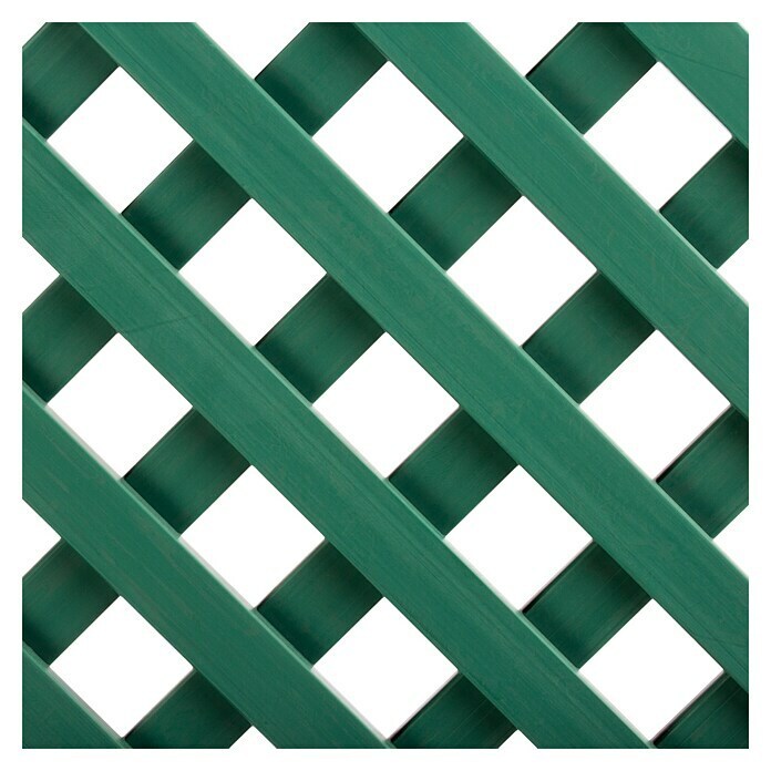 Celosía PVC 18 mm (An x Al: 1 x 2 m, Verde)