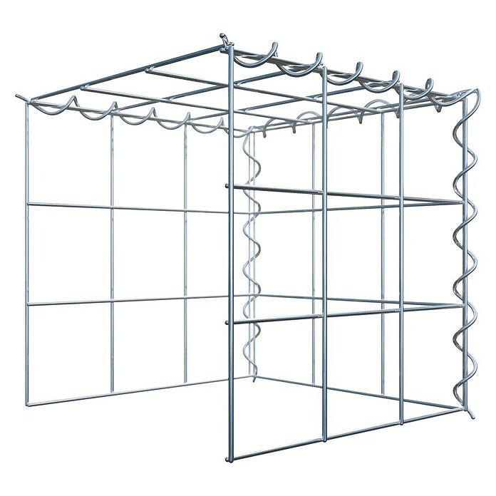 Gabiona Gabione Typ 4 (Zum Anbau in Länge & Höhe, 30 x 30 x 30 cm, Stahl, Maschenbreite: 100 mm, Maschenhöhe: 100 mm, Spirale) | BAUHAUS