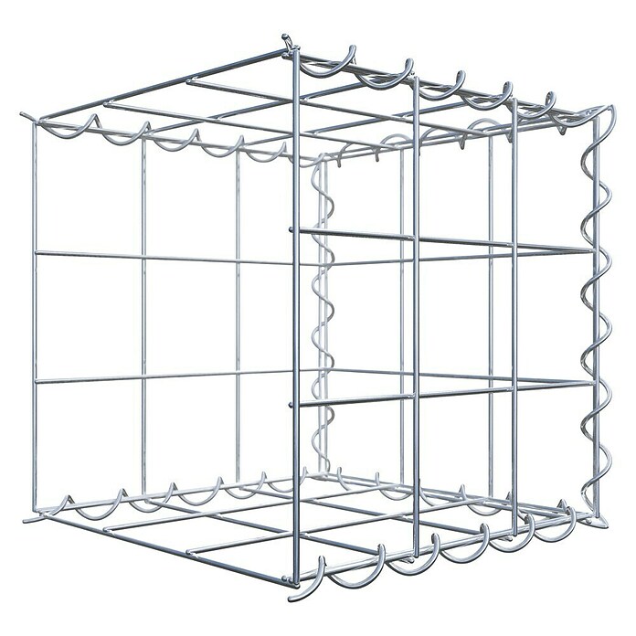 Gabiona Gabione Typ 2 (Zum Anbau in der Länge, 30 x 30 x 30 cm, Stahl, Maschenbreite: 100 mm, Maschenhöhe: 100 mm, Spirale) | BAUHAUS