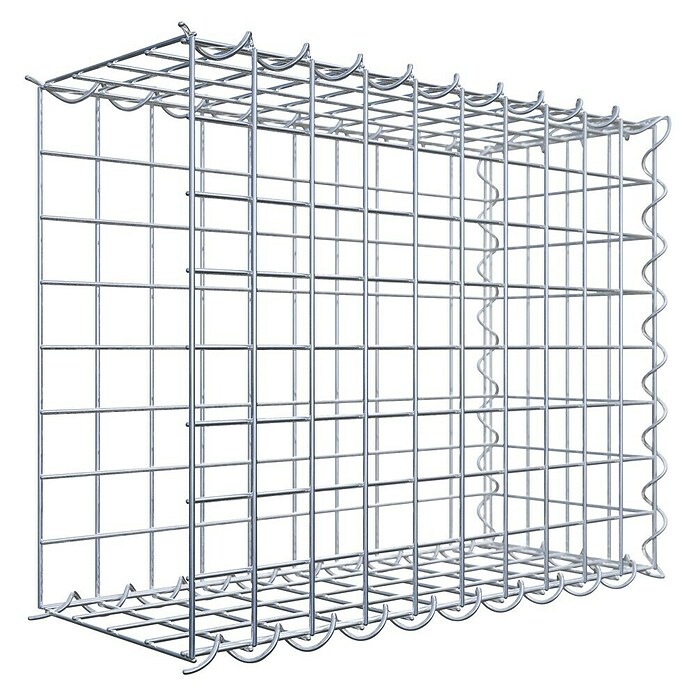 Gabiona Gabione Typ 2 (Zum Anbau in der Länge, 50 x 20 x 40 cm, Stahl, Maschenbreite: 50 mm, Maschenhöhe: 50 mm, Spirale) | BAUHAUS