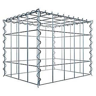 Gabiona Gabione Typ 3 (Zum Anbau in der Höhe, 50 x 40 x 40 cm, Stahl, Maschenbreite: 100 mm, Maschenhöhe: 100 mm, Spirale)