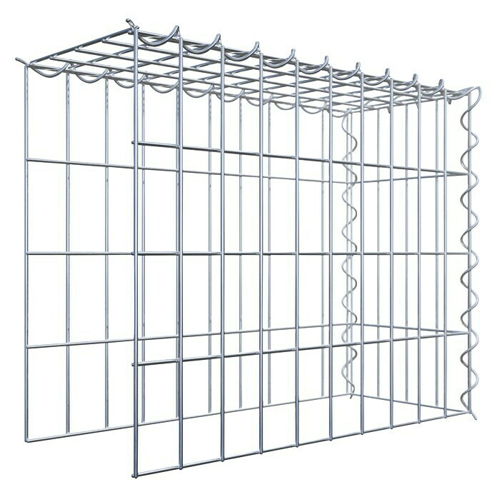 Gabiona Gabione Typ 4 (Zum Anbau in Länge & Höhe, 50 x 20 x 40 cm, Stahl, Maschenbreite: 50 mm, Maschenhöhe: 100 mm, Spirale) | BAUHAUS