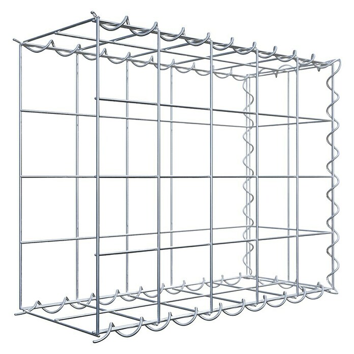 Gabiona Gabione Typ 2 (Zum Anbau in der Länge, 50 x 20 x 40 cm, Stahl, Maschenbreite: 100 mm, Maschenhöhe: 100 mm, Spirale) | BAUHAUS