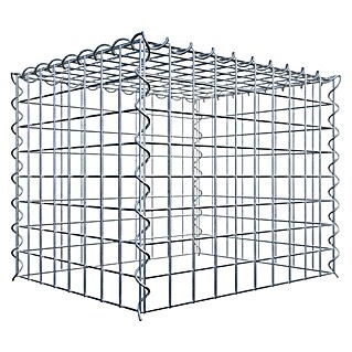 Gabiona Gabione Typ 3 (Zum Anbau in der Höhe, 50 x 40 x 40 cm, Stahl, Maschenbreite: 50 mm, Maschenhöhe: 50 mm, Spirale)