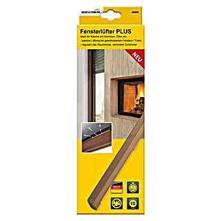 Schellenberg Fensterlüfter Plus Einzelpack (Braun, 1 Stk.)