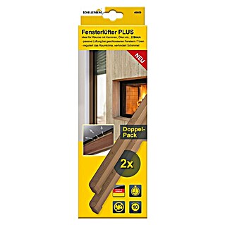 Schellenberg Fensterlüfter Plus Starter-Set (Braun, 2 Stk.)