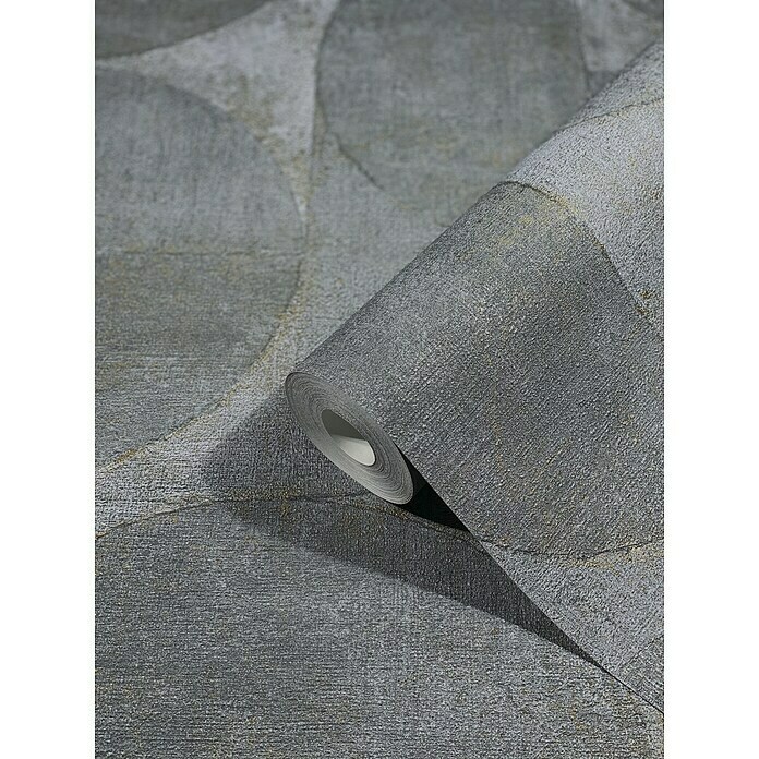 Marburg Vintage Deluxe Vliestapete (Blau-Grau, Grafisch, 10,05 x 0,53 m) | BAUHAUS