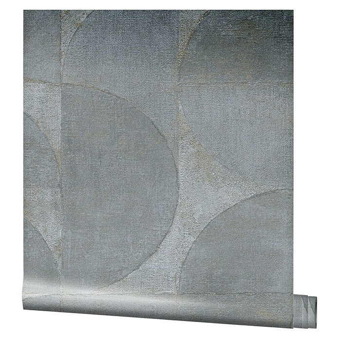 Marburg Vintage Deluxe Vliestapete (Blau-Grau, Grafisch, 10,05 x 0,53 m) | BAUHAUS