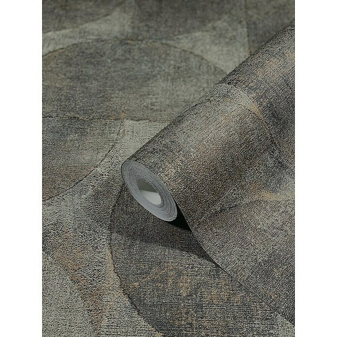 Marburg Vintage Deluxe Vliestapete (Grau-Anthrazit, Grafisch, 10,05 x 0,53 m) | BAUHAUS