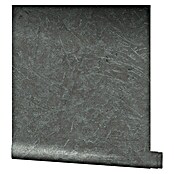 Marburg Vintage Deluxe Vliestapete (Anthrazit-Silber, Uni, 10,05 x 0,53 m) | BAUHAUS