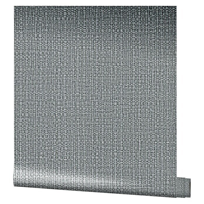 Marburg Vintage Deluxe Vliestapete Retro (Anthrazit-Silber, Uni, 10,05 x 0,53 m) | BAUHAUS
