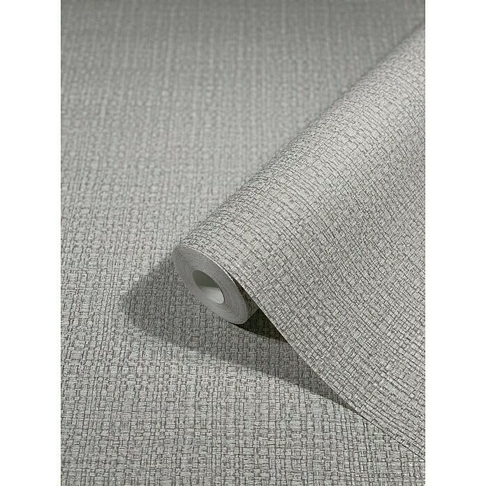 Marburg Vintage Deluxe Vliestapete Retro (Grau-Silber, Uni, 10,05 x 0,53 m) | BAUHAUS