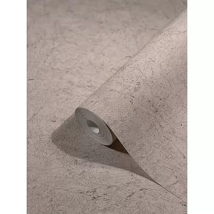 Marburg Vintage Deluxe Vliestapete Craquelée-Risse - Braun, Grafisch, 10,05 x 0,53 m - Gerollte Tapete mit strukturierter, rissiger Musterung in gedecktem Braun-Grau.