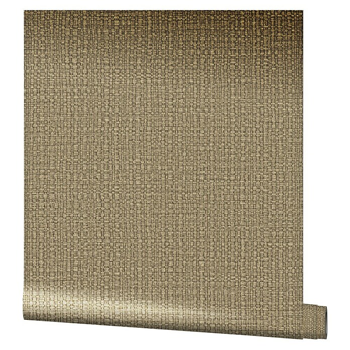 Marburg Vintage Deluxe Vliestapete Retro (Gold-Braun, Uni, 10,05 x 0,53 m) | BAUHAUS